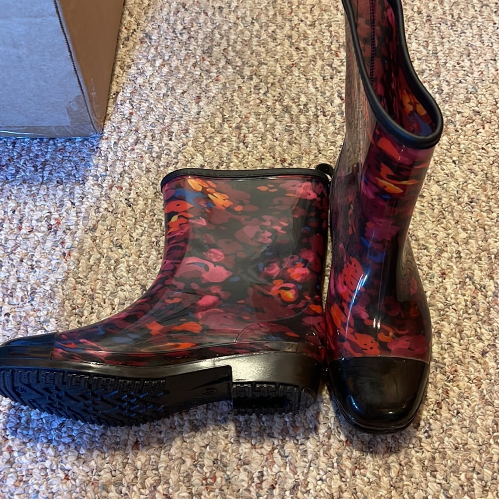 Sanmmm Floral Rainboots Women's sz 9.5 US/ 41 EUR - Picture 3 of 3